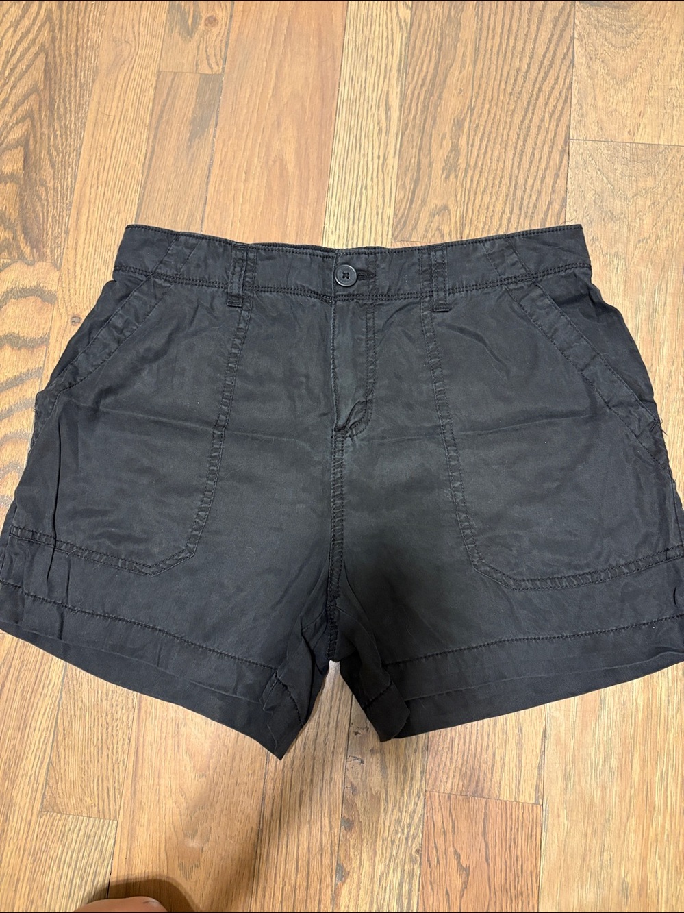 Sanctuary Black Flat-Front Casual Shorts